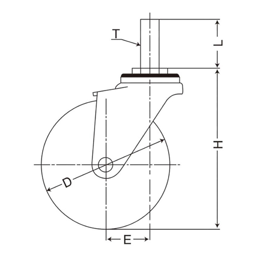 サイズ（mm）\nD：150　　　W：40\nH：194　　　T：M20×P2.5\nL：40　　　　E：40