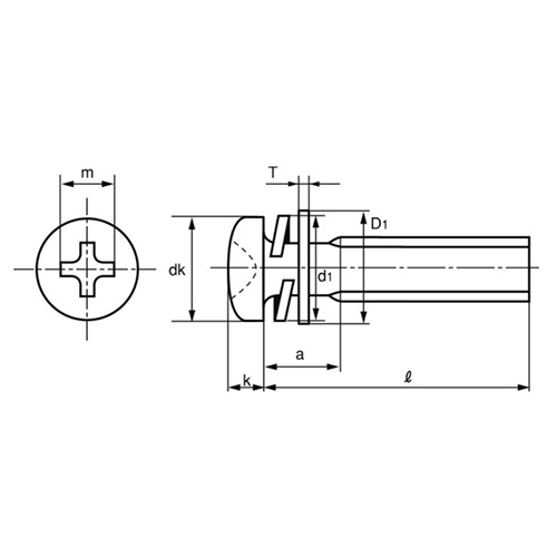 dk：7mm　　k：2.6mm　　l：8mm\nm：4.2mm　　D1：10mm　　T：0.8mm\nd1：7mm　　a：4.4mm