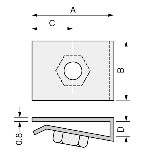 A：26mm、B：15mm\nC：10.5mm、D：4.5mm