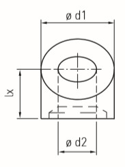 φd1:13mm、φd2：7.3mm