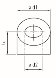 φd1：18mm、φd2：8.3mm