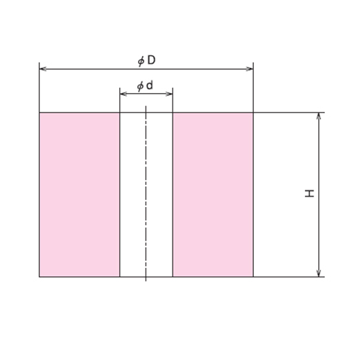 D：40mm\nd：12mm\nH：30mm