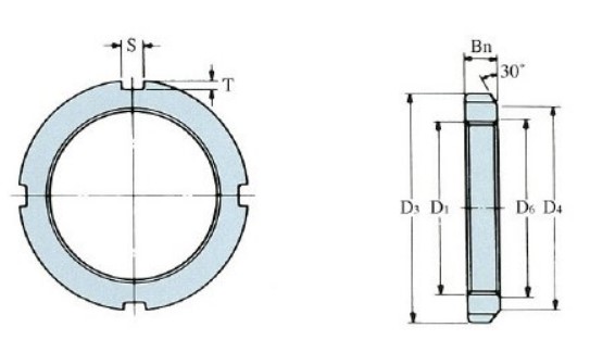 サイズ（mm）\nD1：M100×2.0、D3：130、D4：120、Bn：18、S：10、T：4、D6：101