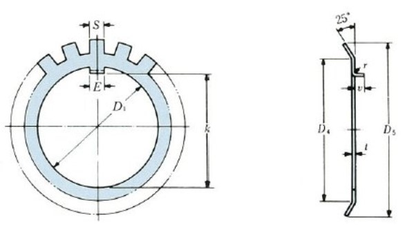 サイズ(mm)\nD1：70、k：66.5、E：8、t：1.5、S：8、D4：85、D5：98、r：1.2、u：4