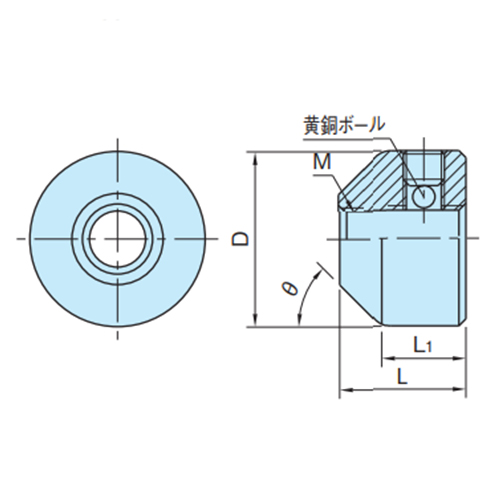 D:25mm　　　L:22mm　　　L1:12mm
