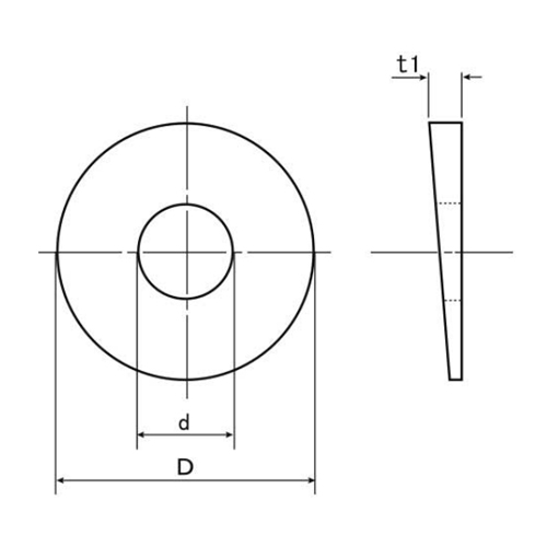 D：38mm　　d：17mm　　t：4.5mm