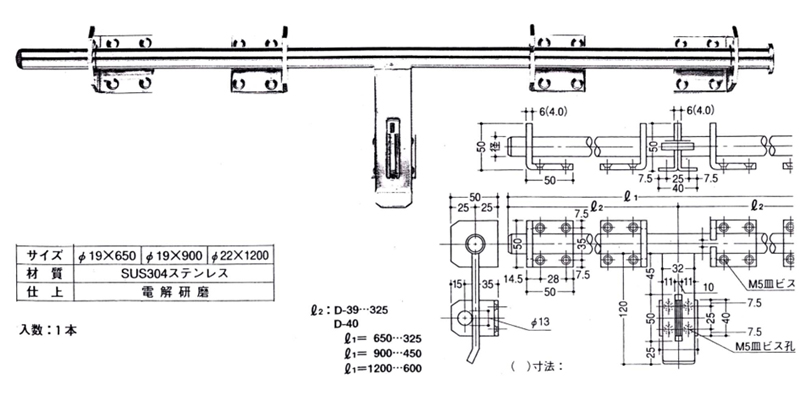 EA951B-23｜19x 650mm 大形貫抜(ｽﾃﾝﾚｽ製)のページ -