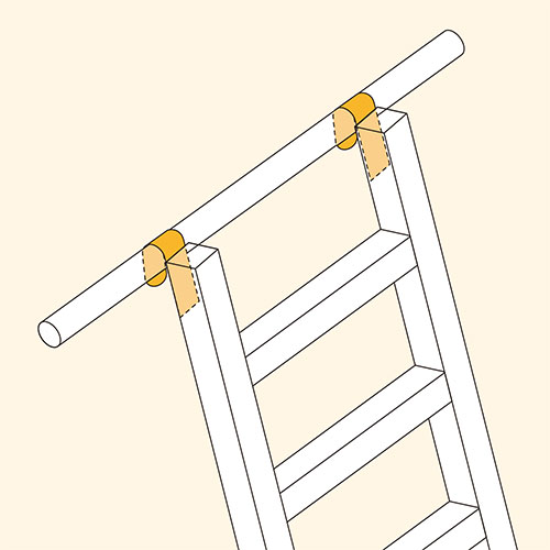 ハシゴを引っかけるのに最適なフック