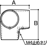 A：51mm、B：51mm