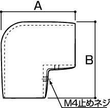 A：61mm、B：61mm