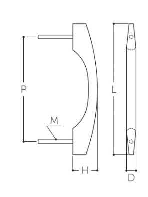 L：180mm、P：150mm、H：30mm、D：12mm、M：M4