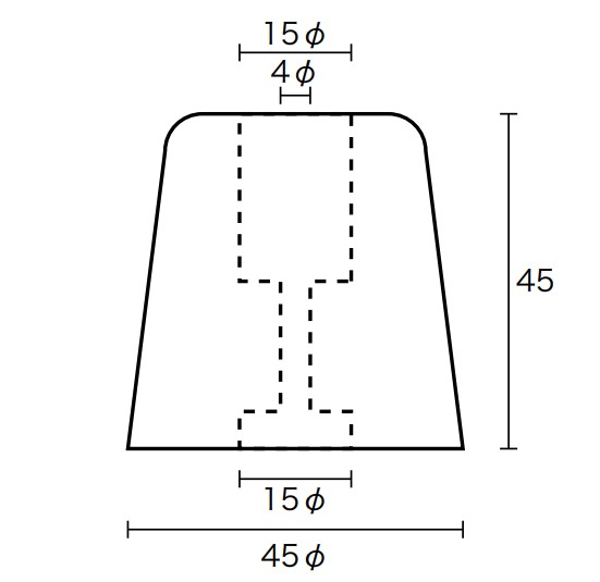 側面図：単位約mm