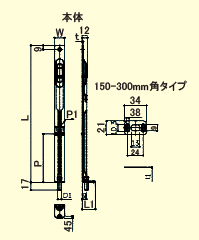 サイズ（mm）\nL1：29、P：－、P1：－、W：22.5、D1：φ8、t：2.0、t1：1.0