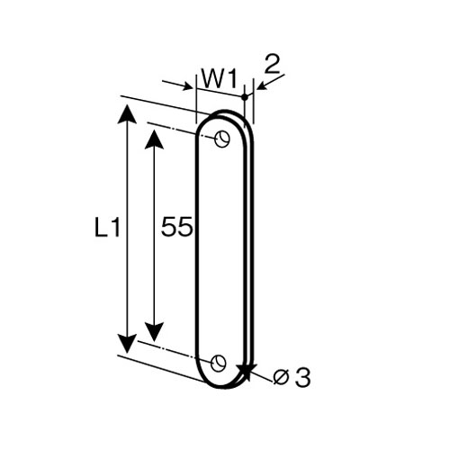 L1：65mm、W1：13mm