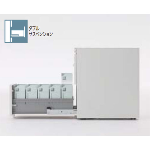 A4ボックスファイル(D100㎜)を5箱入れることが可能です。