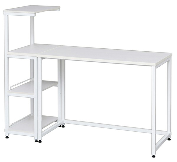 EA954HC-127｜1300x500x1080mm ワークデスク(ﾗｯｸ付/白)のページ -