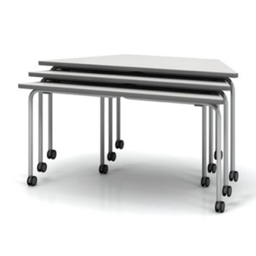 未使用時には積み重ねて収納可能(5台まで)\n※商品は角型です