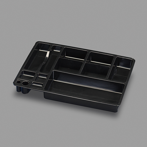 EA954T-1｜320x425x48mm デスク引出し用トレー(ﾌﾞﾗｯｸ)のページ -