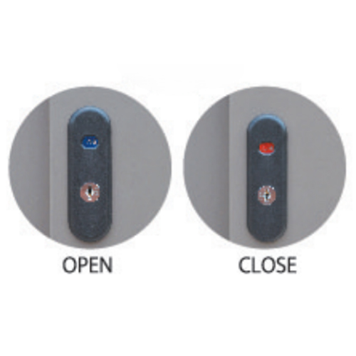 鍵はオープン及びクローズ表示付きの安心設計です。