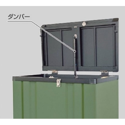 フタは出し入れがしやすい90°開閉。ダンパー付きでフタを開けたまま保持できます。\n※色は異なります。