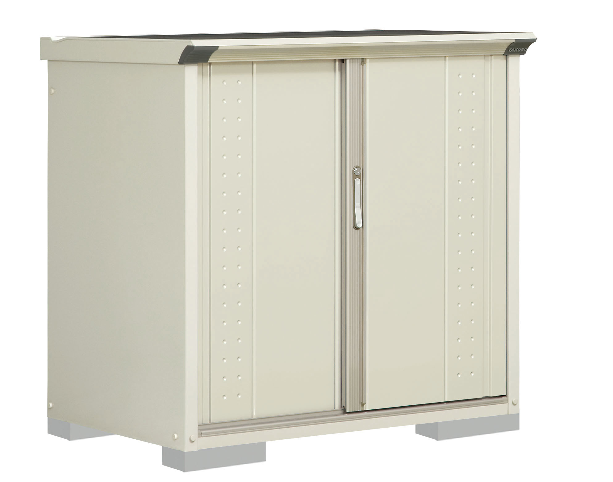 1120x750x1100mm 収納庫 ムーンホワイト EA955CK-21A エスコ ESCO-