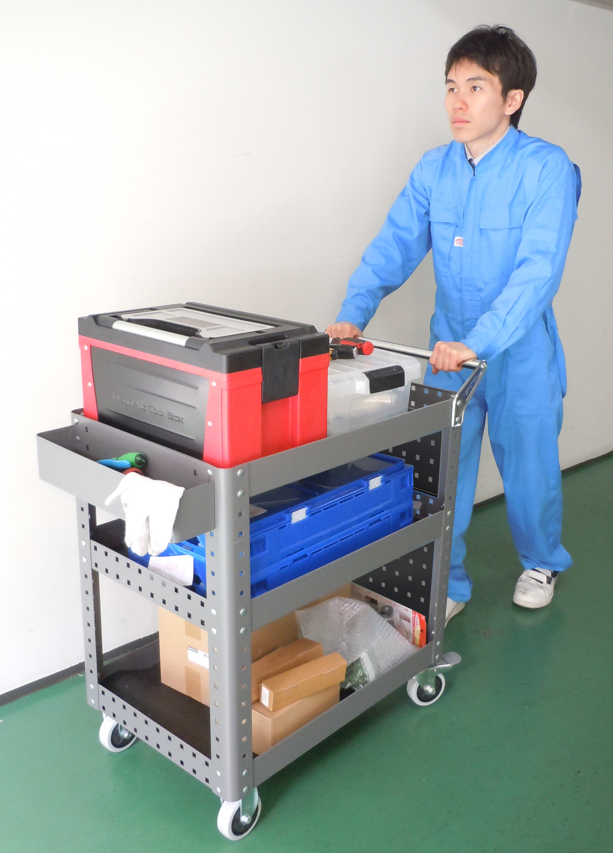 EA956F-2｜500x873x880mm/ 2段 ツールワゴン｜株式会社エスコ