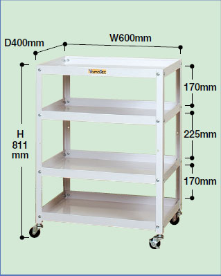 EA956KA-3｜600x400x811mm/4段 ツールワゴンのページ -