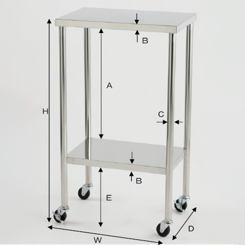 W：450㎜　　　D：300㎜　　　H：750㎜\nA：475㎜　　　B：25㎜\nC：25㎜　　　E：225㎜