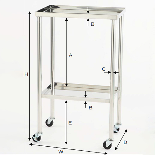 W：600㎜　　　D：450㎜　　　H：775㎜\nA：480㎜　　　B：25㎜\nC:25mm　　　E：270㎜