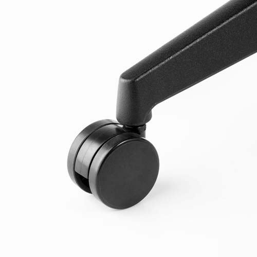 60mmの大型キャスターでスムーズな移動ができます。