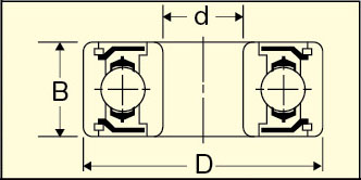 ｄ：9mm　　　Ｄ：26mm　　　Ｂ：8mm