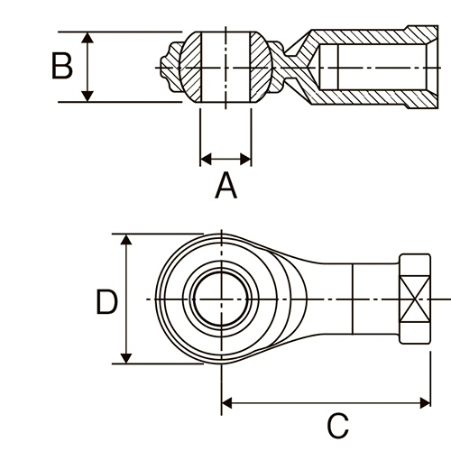 A:6mm　　　B:9mm　　　C:30mm　　　D:20mm