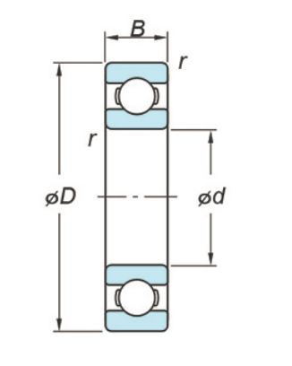 d：10mm D：26mm B：8mm