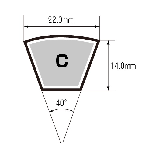 EA967CR-128｜C128 高負荷伝道ベルト(レッドＶベルト)のページ -