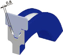 0.8mmを超えていたら交換の目安です