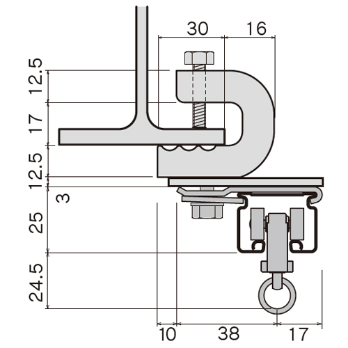取付寸法図(単位：㎜)