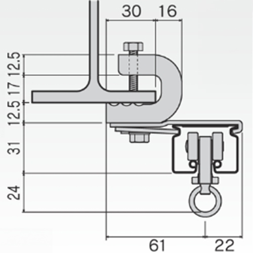 取付寸法図(単位：㎜)