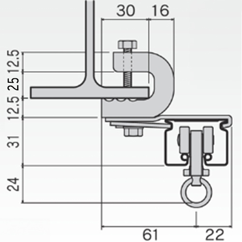 取付寸法図(単位：㎜)