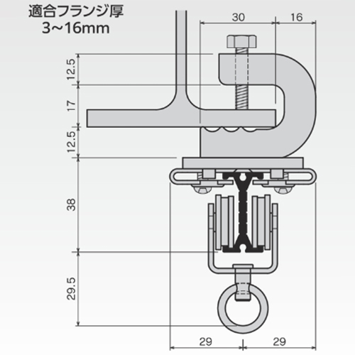 取付寸法図(単位：㎜)