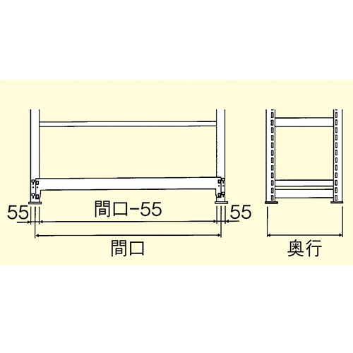 EA976AG-150B｜1495x600x1800mm/300kg/４段 スチール棚のページ -