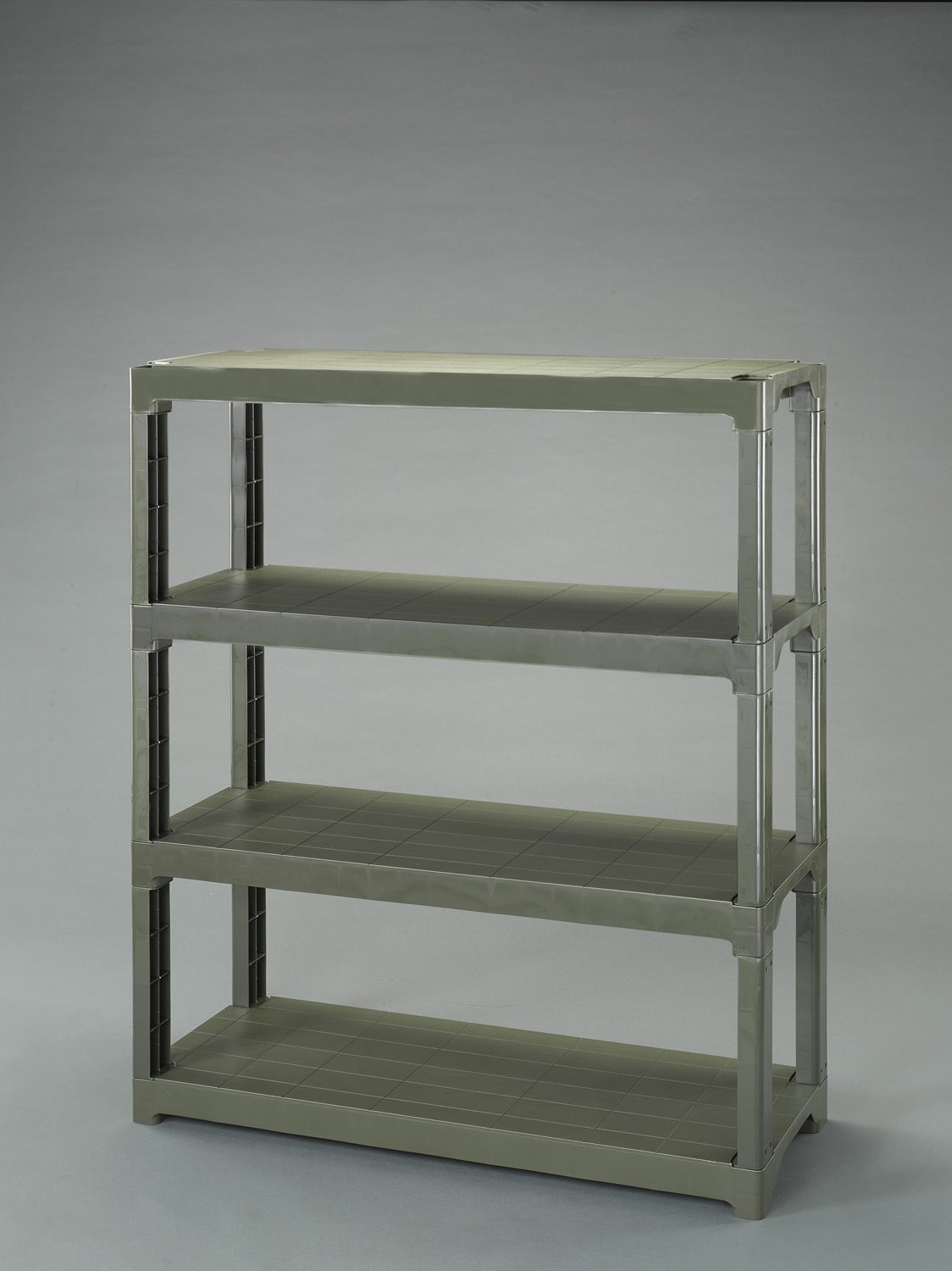 EA976AL44｜1200x450x1372mm/4段 プラスチック棚(OD色)｜株式会社エスコ