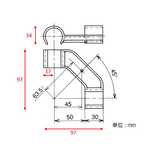 外寸：97×97×34mm