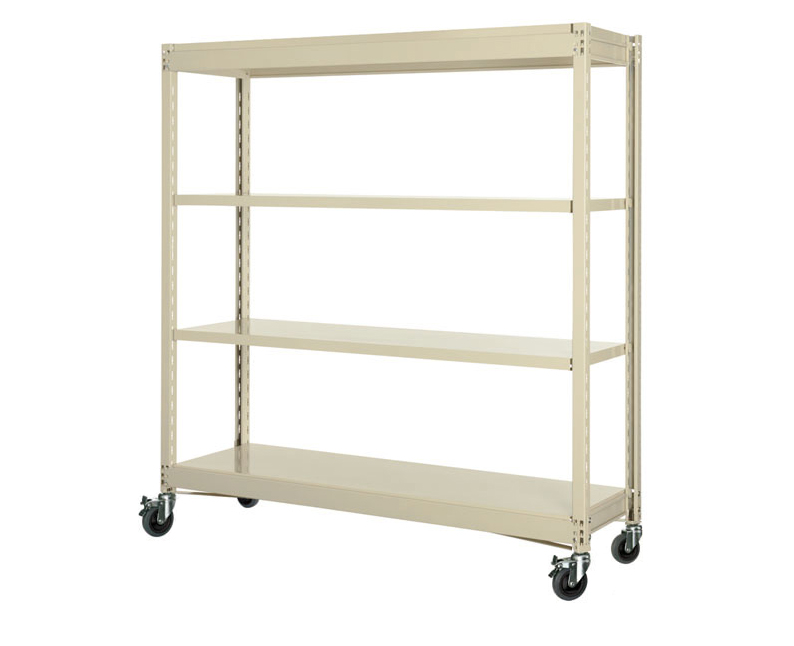 EA976DT180C｜1800x600x1500mm/150kg/4段 ｽﾁｰﾙ棚/ｷｬｽﾀｰ付｜株式会社エスコ