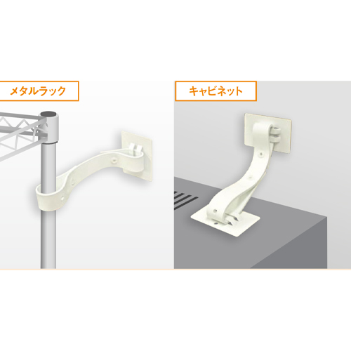 対象物に合わせて「貼り付ける」または「巻き付ける」2通りの設置方法が可能。