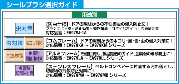 EA979KL-5B｜40mmx5.0m シールブラシ(PP/黒)のページ -