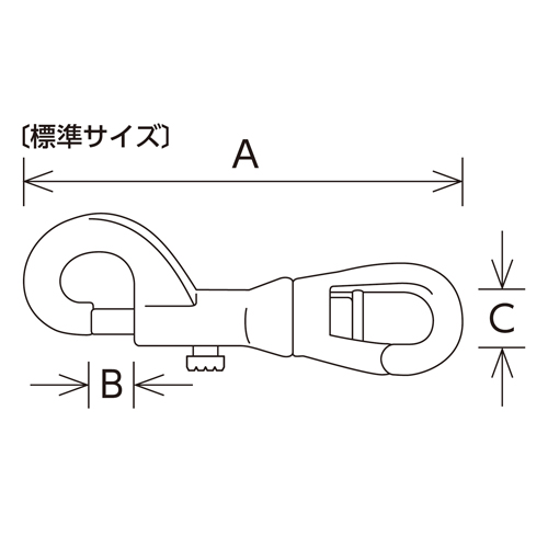 サイズ（mm）\nA：99、B：10、C：12