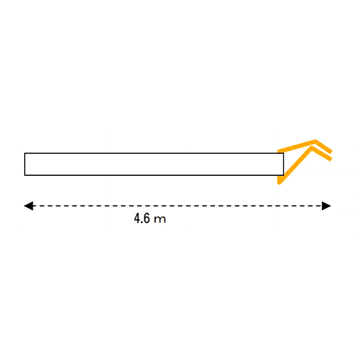 ベルト長：調整側