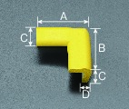 A:70mm B:70mm C:30mm D:8mm \n※画像は黄色の商品です