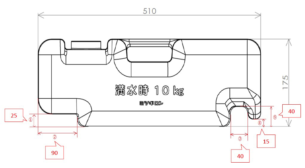 EA983FV-101A｜510x165x175mm ウエイト(緑/10個)のページ