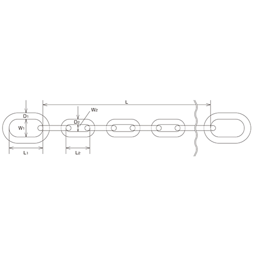 L：900㎜　　　D1：7㎜　　　Ｌ1：39㎜\nＷ1：24㎜　　　Ｄ2：6㎜　\nＬ2：31㎜　　　Ｗ2：9㎜